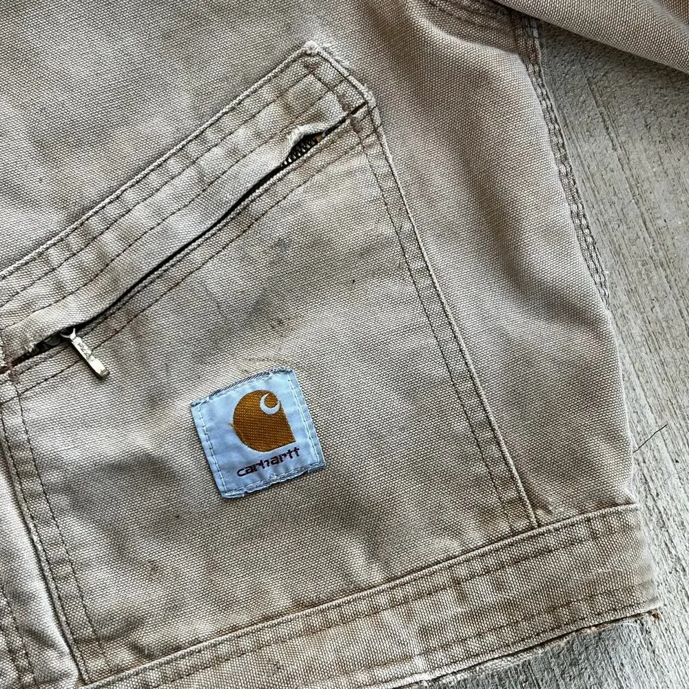 Carhartt cropped detroit style brown work wear jacket